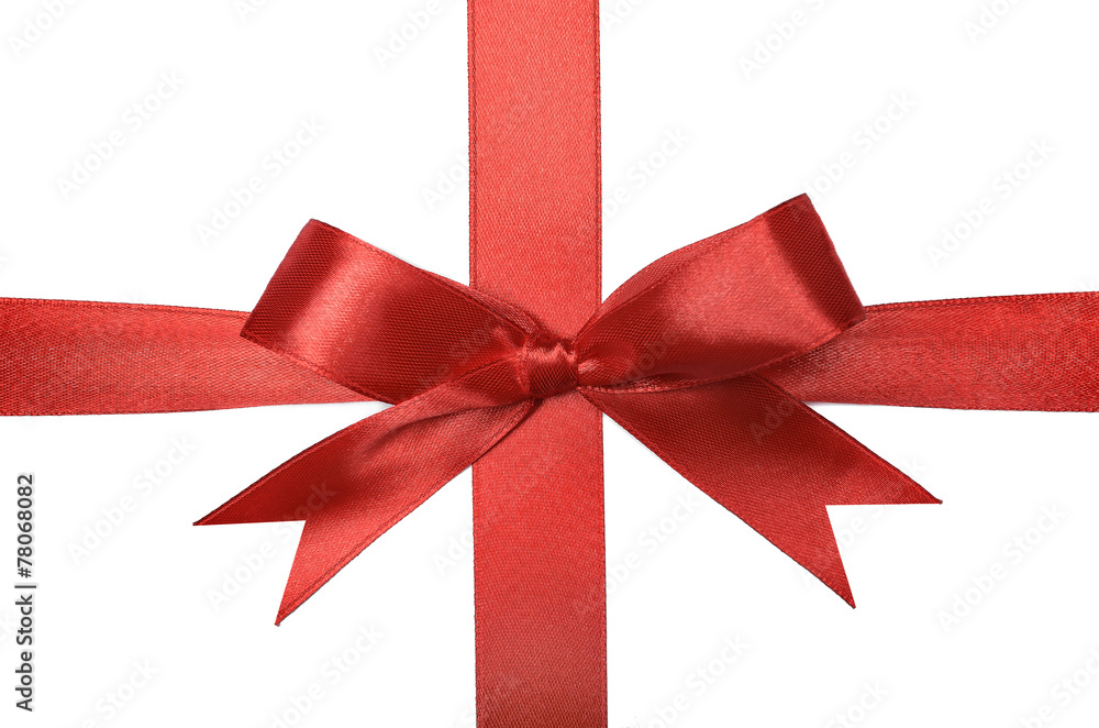 Shiny red satin ribbon Shiny red satin ribbon