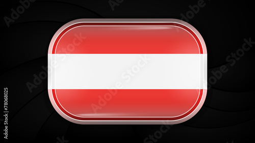 Free Download Austira. Vector Flag Button Series. Rectangular Shape - GFXLoad
