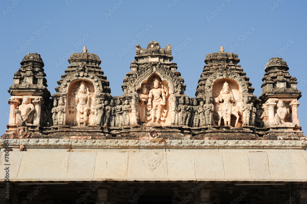 Detail of Shiva-Virupaksha Temple at Hampi, India