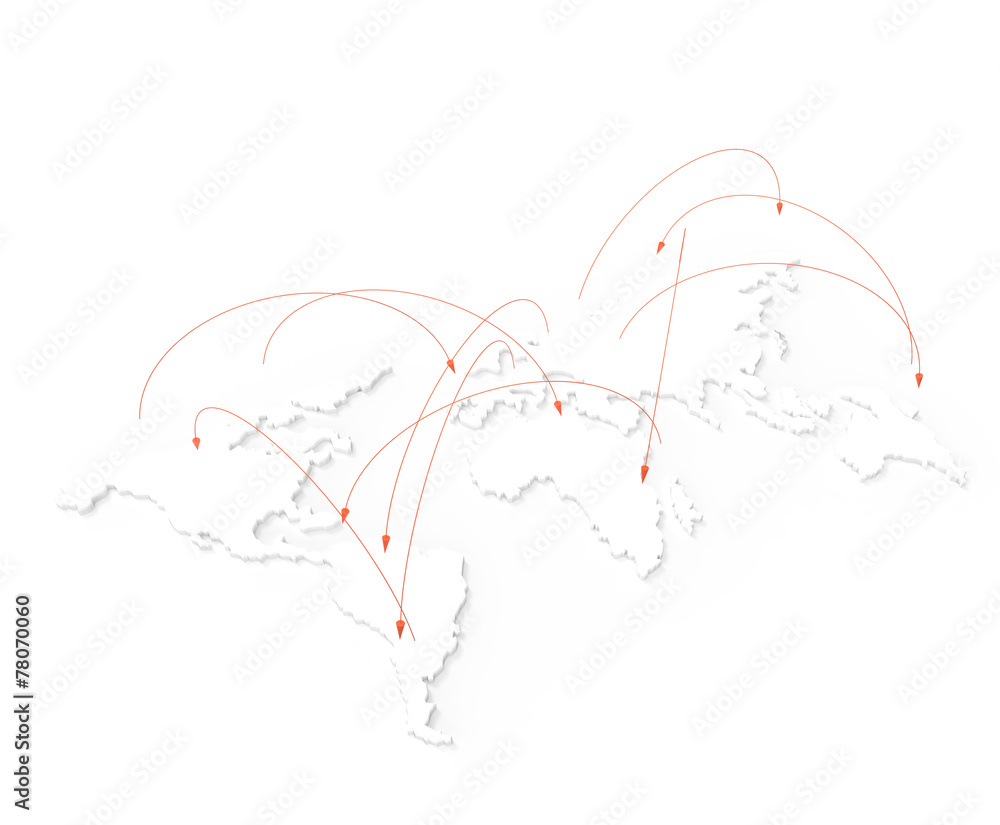 social network human 3d on world map as concept social network human 3d on world map as concept