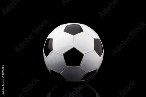 soccer ball on black background © aleksandarfilip