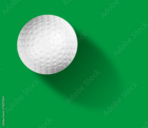 Golf ball on green