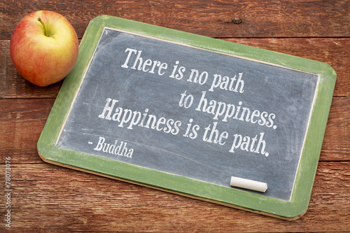 Fototapeta Naklejka Na Ścianę i Meble -  Buddha quote on happiness