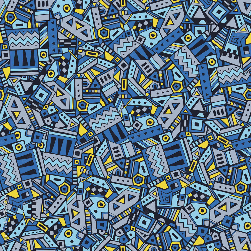 Obraz premium Ethnic seamless pattern vector illustration