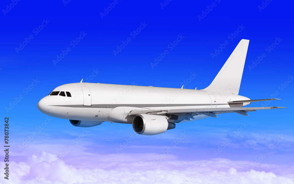 cargo plane on blue sky