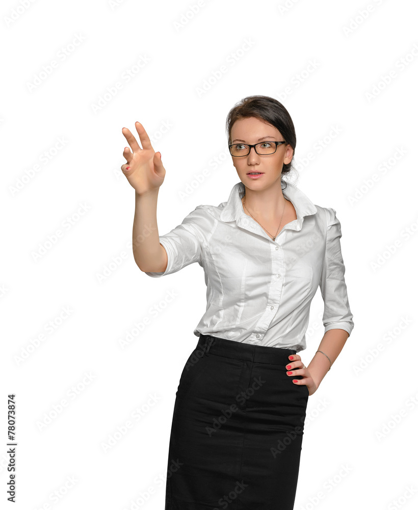 Woman isolated on white background Woman isolated on white background