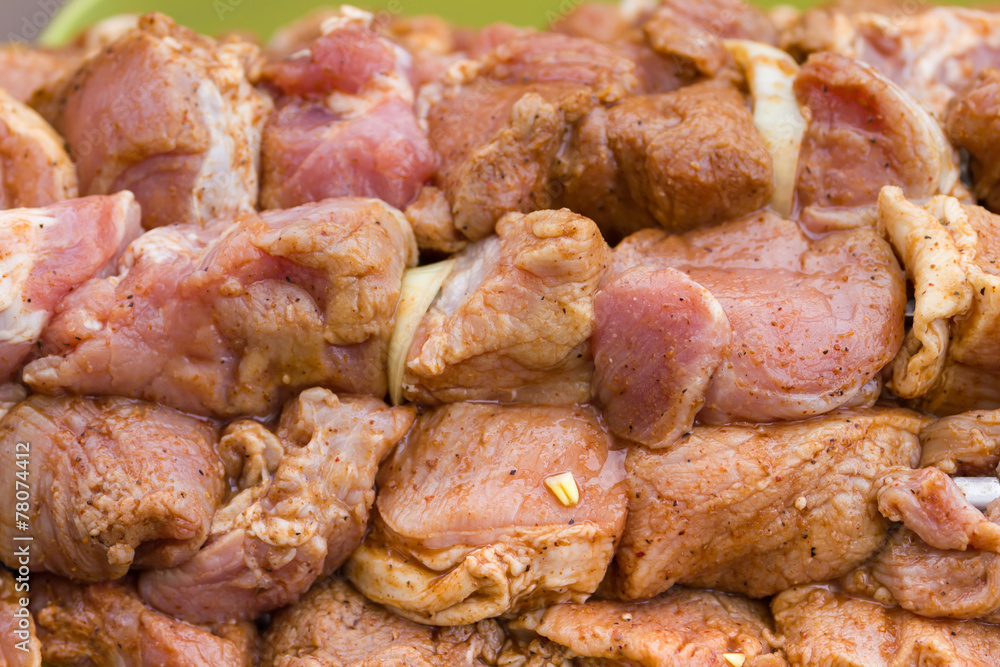 Fresh raw pork meat bbq ready be cooked Fresh raw pork meat bbq ready be cooked