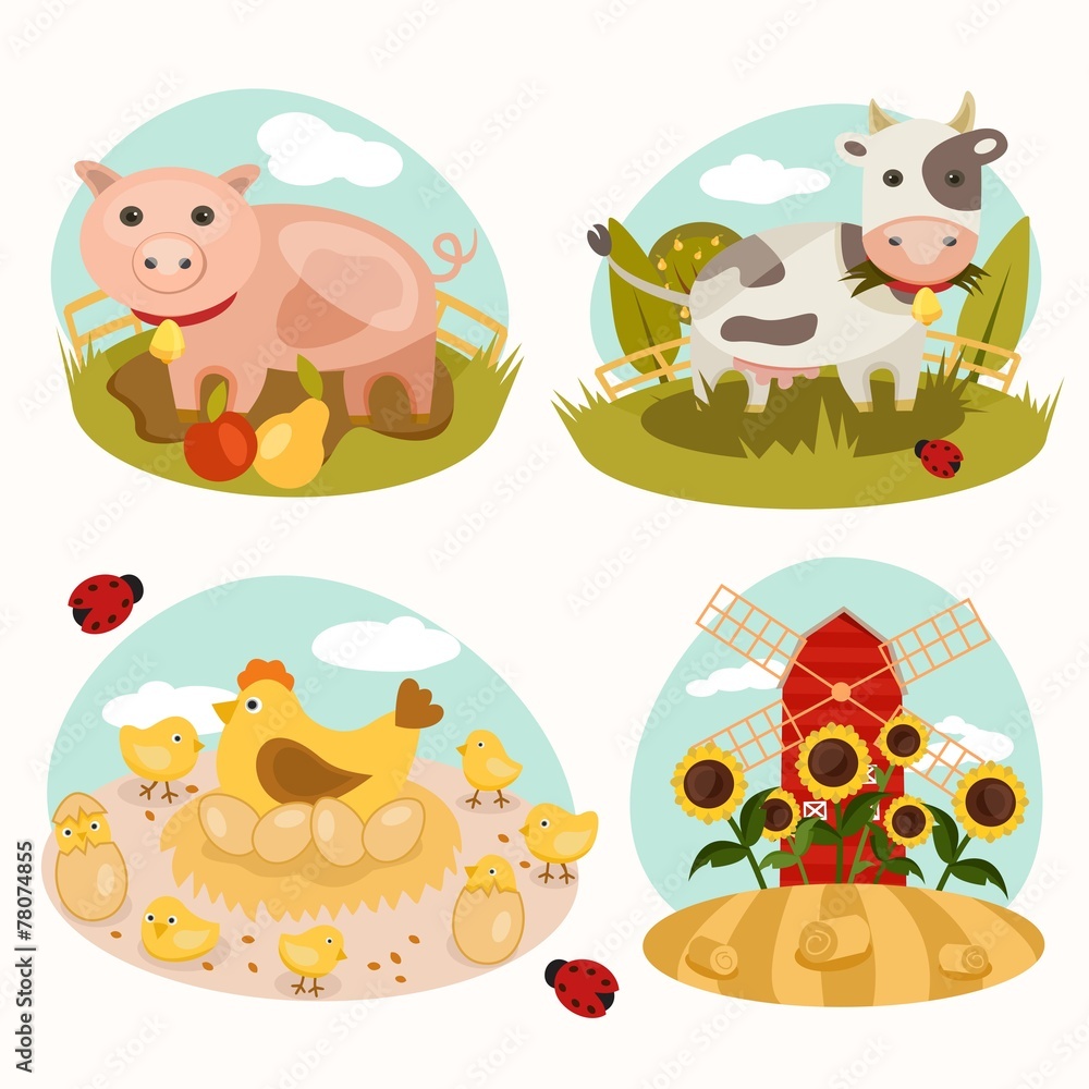 Animals on the farm Animals on the farm