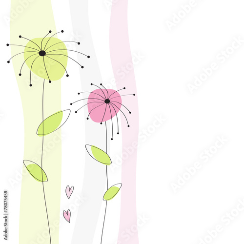 Grußkarte Hintergrund Blumen Karte Geburtstag