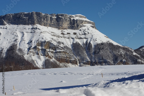 plateau nordique de la féclaz-savoie photo