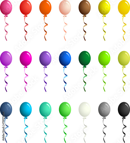 Colored Balloons