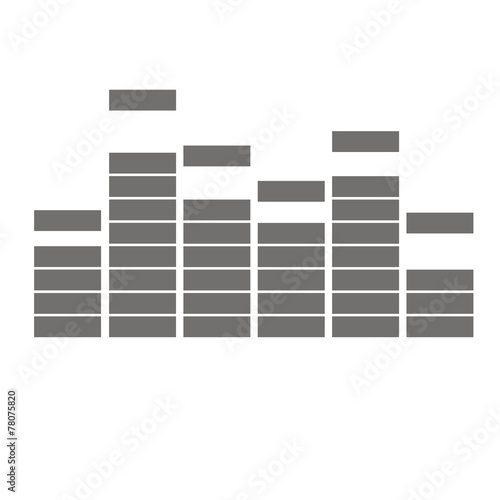 Icono ecualizador música