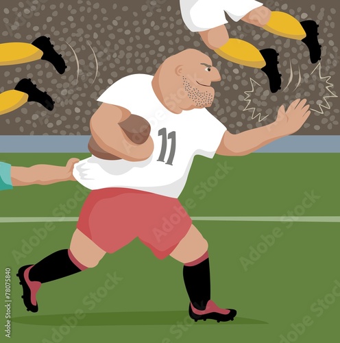 big rugby player
