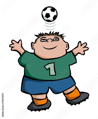 footballer heading ball