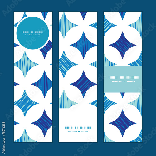 Vector white on green alphabet letters vertical banners set