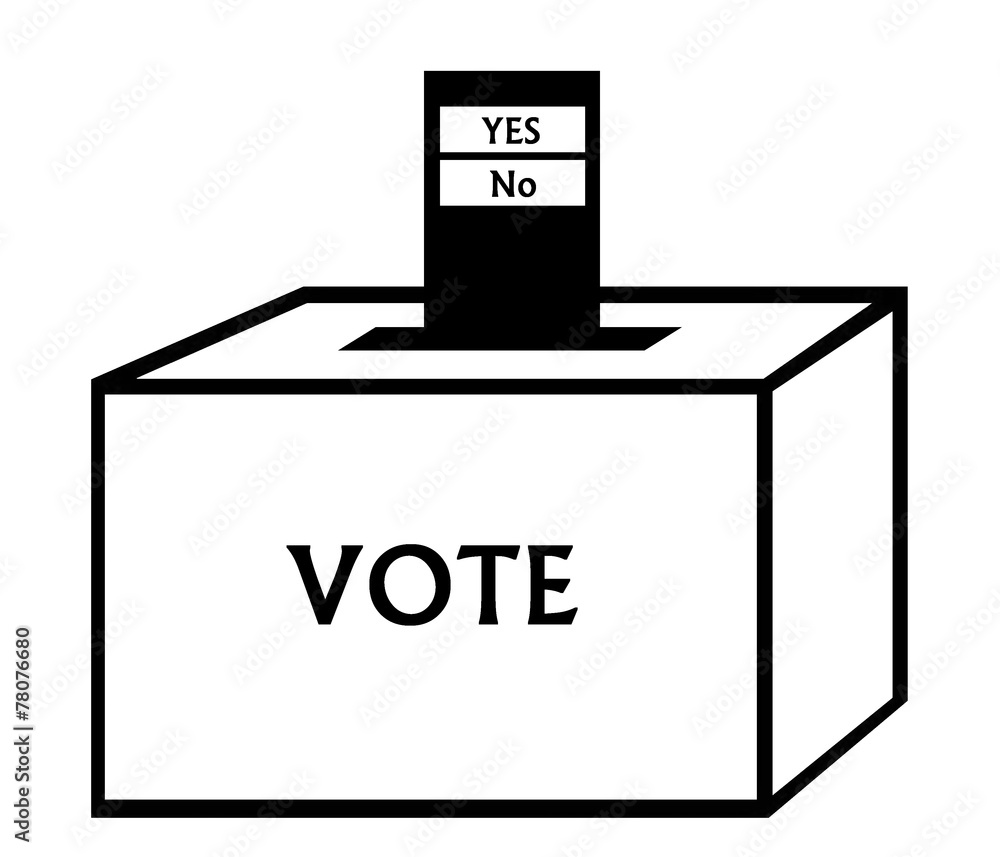 Urne de vote pour référendum Urne de vote pour référendum