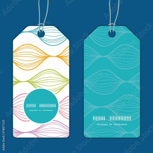 Vector colorful horizontal ogee vertical round frame pattern
