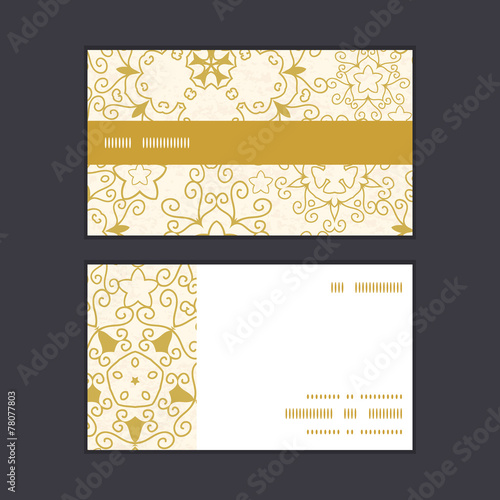 Vector abstract swirls old paper texture horizontal stripe frame