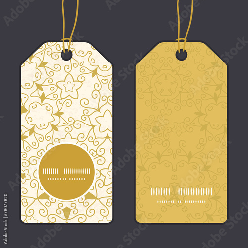 Vector abstract swirls old paper texture vertical round frame