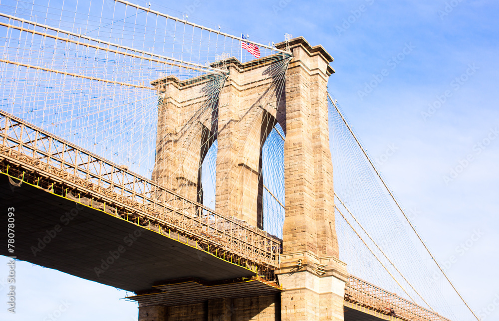 Obraz premium The Brooklyn bridge, New York City, USA