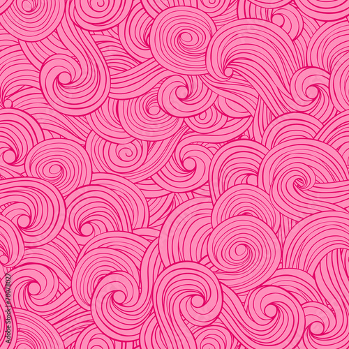 Wavy pattern background. Seamless pink