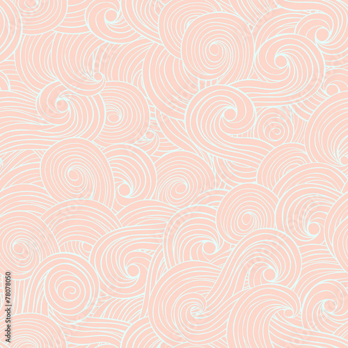 Abstract Wave seamless pattern background.