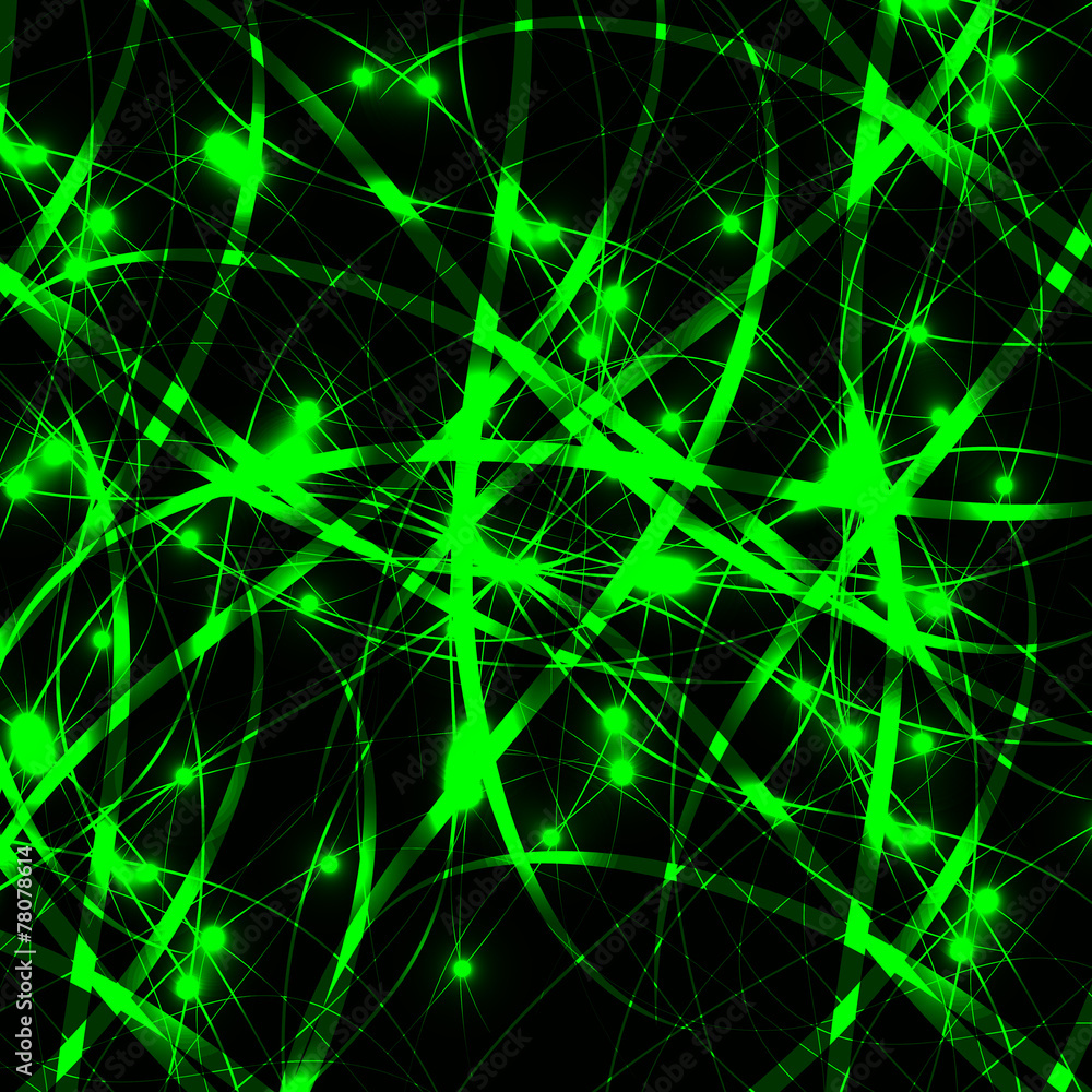 Obraz premium Abstract background in the futuristic design, lines with a glow