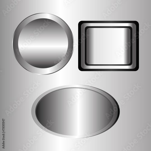 Metal design, vector illustration.