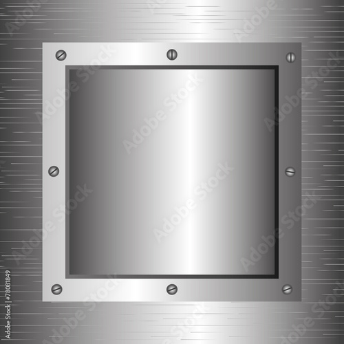 Metal design, vector illustration.