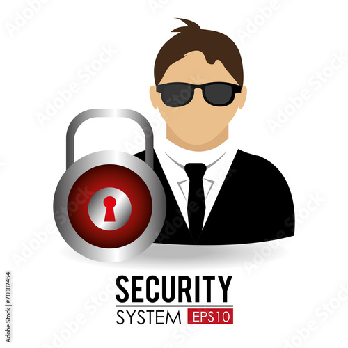 Security design, vector illustration.