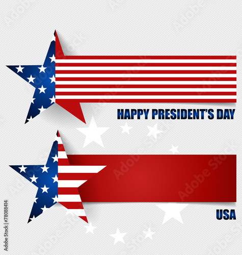 Happy Presidents Day. Presidents day banner illustration design