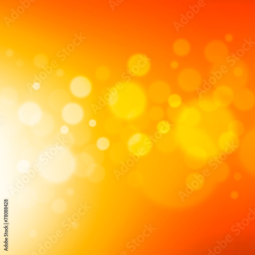 orange blurry bokeh abstract background