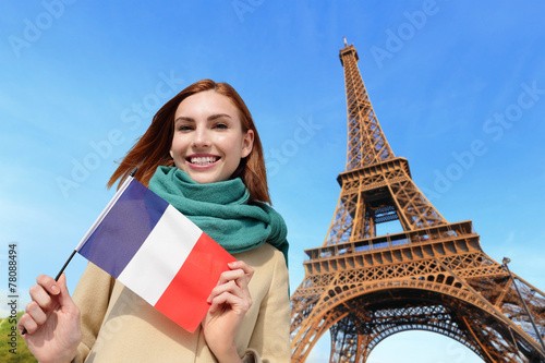 happy travel woman in Paris © ryanking999