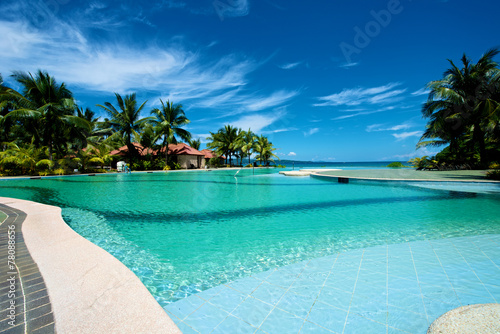 Swimming pool vacation resort on Boracay © chuck