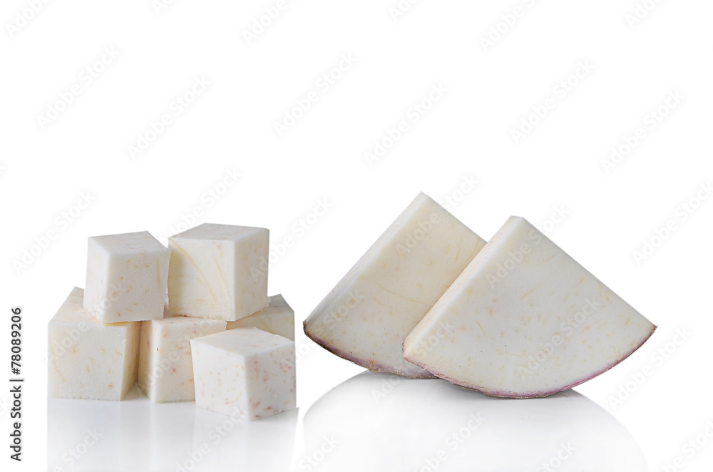 taro isolated on white background taro isolated on white background
