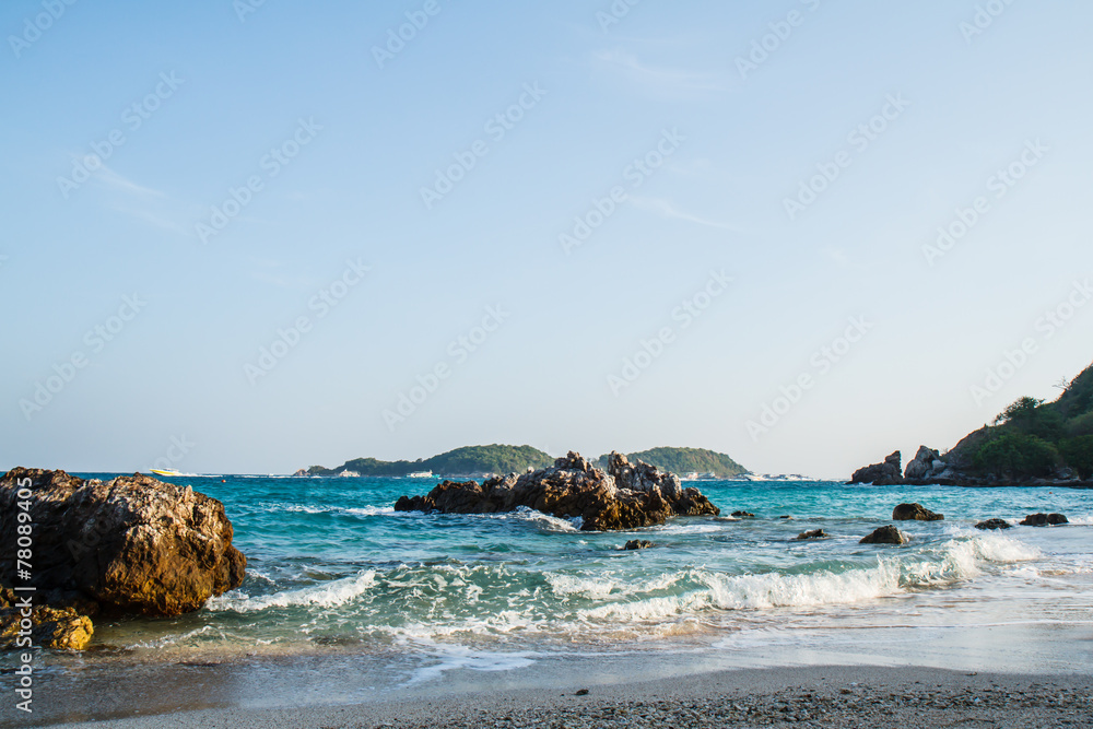 Sand beach on Koh Larn Pattaya.Thailand Sand beach on Koh Larn Pattaya.Thailand