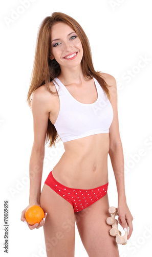 Beautiful young woman massa...