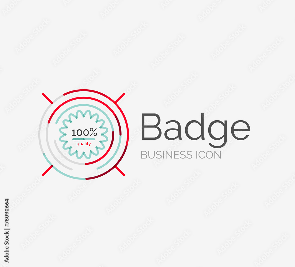 Thin line neat design logo, premium quality stamp Thin line neat design logo, premium quality stamp