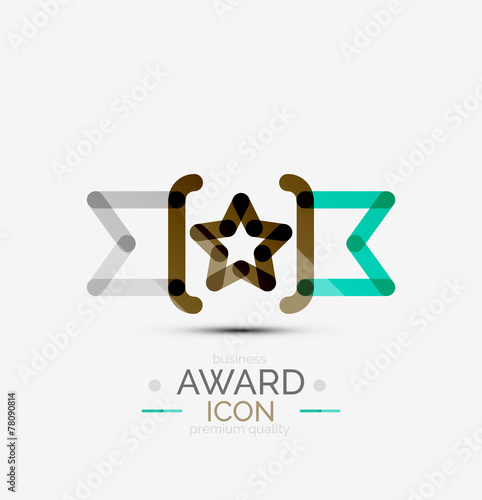 Award icon, logo.