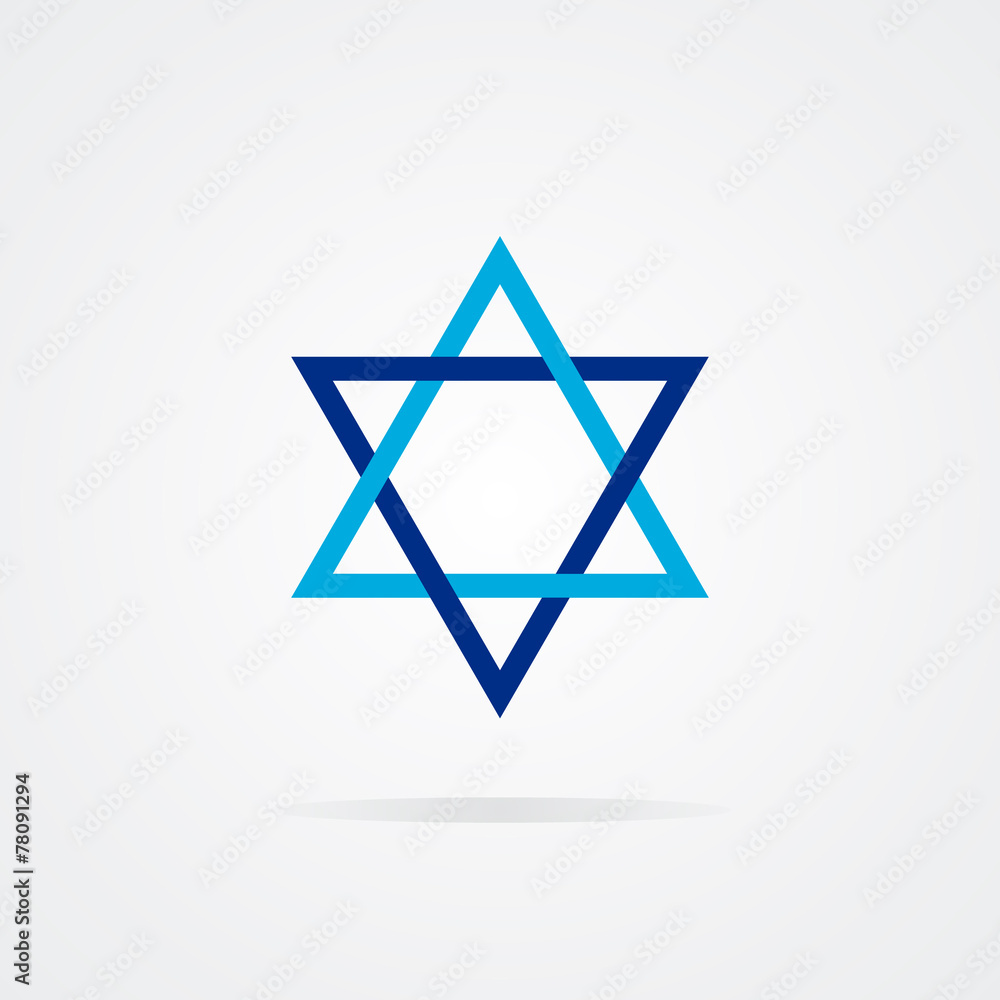 Vector logo Shield of David