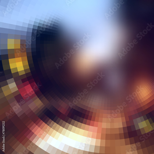 The blur effect gradually turning into faceted on defocused pho