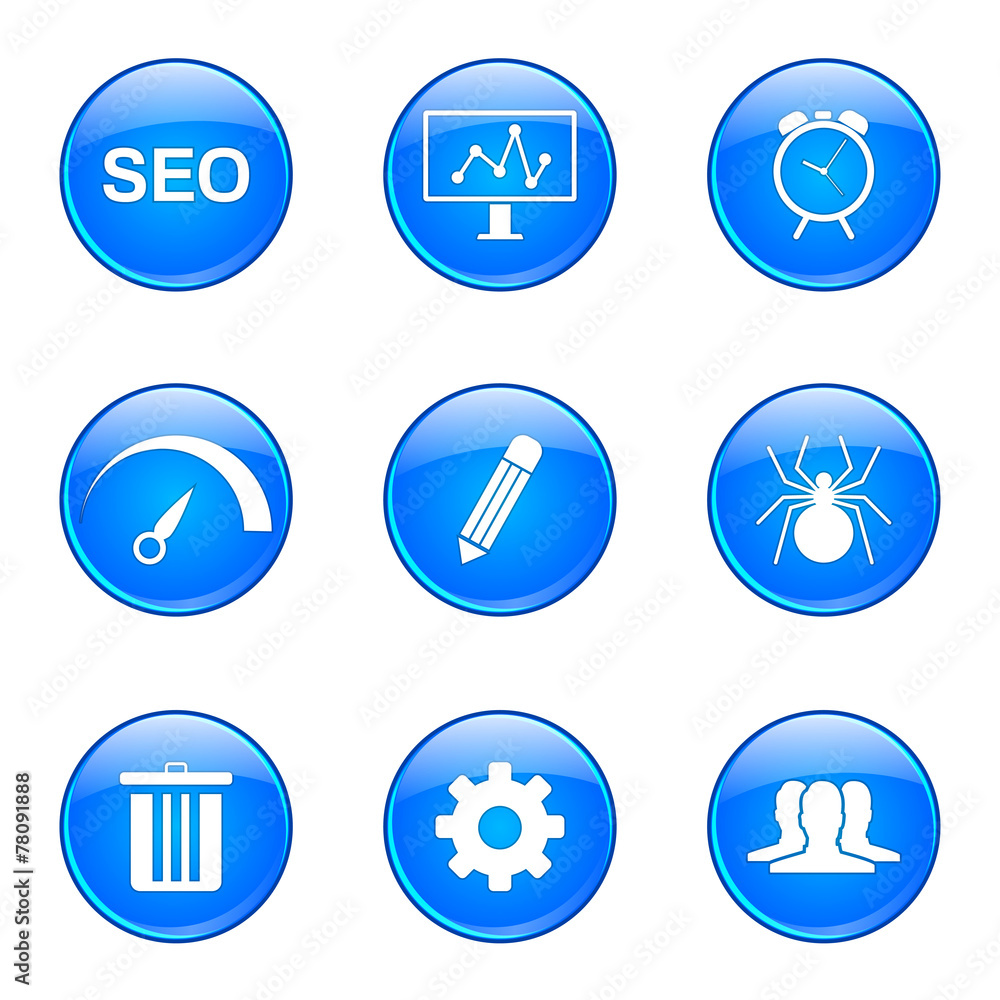 SEO Internet Sign Blue Vector Button Icon Design Set 8 SEO Internet Sign Blue Vector Button Icon Design Set 8