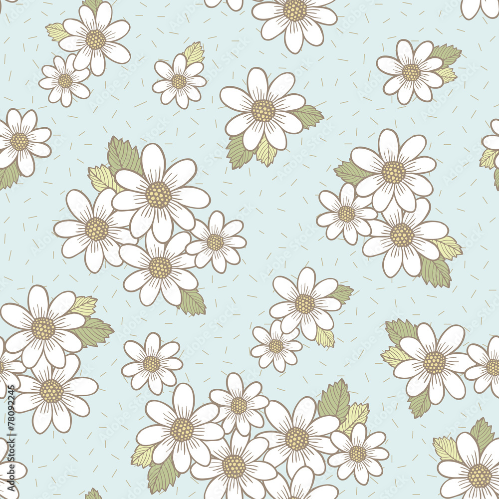 adorable flower seamless pattern