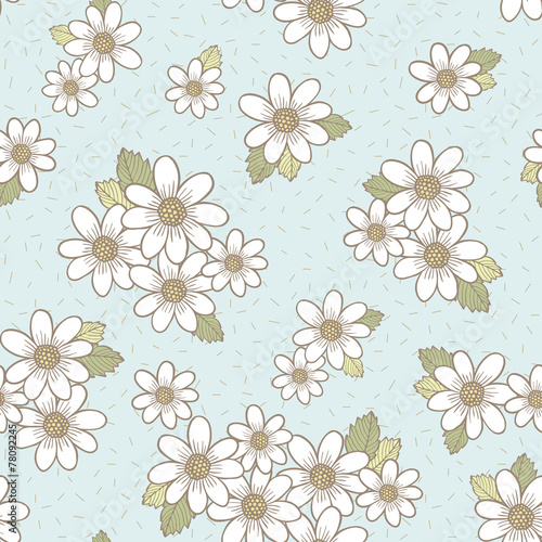 adorable flower seamless pattern