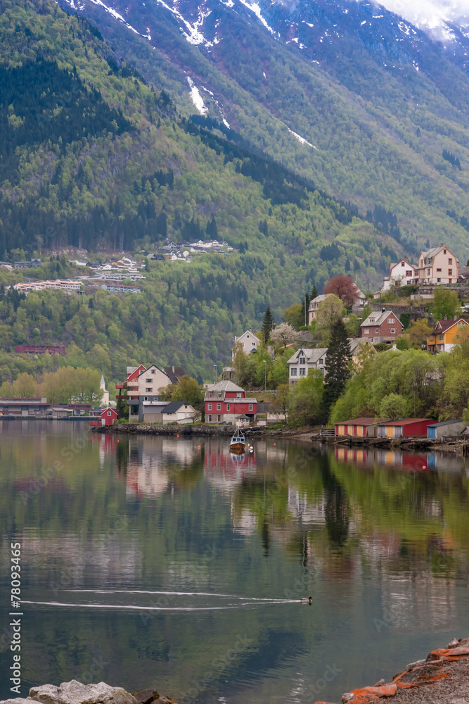Fototapeta premium scenic landscapes of the Norwegian fjords.