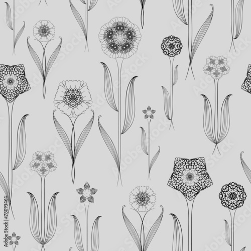 delicate seamless floral pattern background