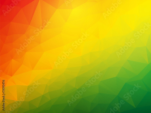 abstract triangular red yellow green background photo