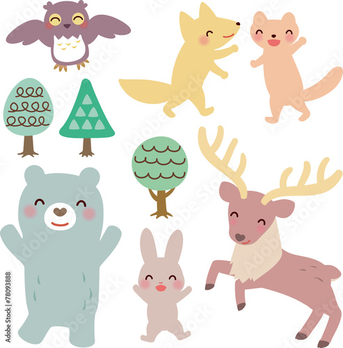 笑顔の森の動物