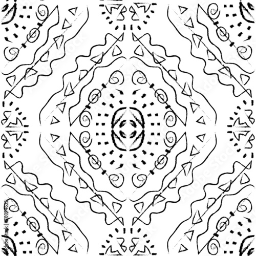 Seamless pattern monochrome