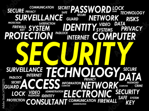 SECURITY word cloud, business concept